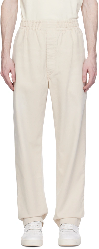Isabel Marant Cotton Tapered-trousers In Neutrals
