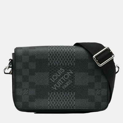 Pre-owned Louis Vuitton Black Damier Graphite Studio 3d Messenger Bag