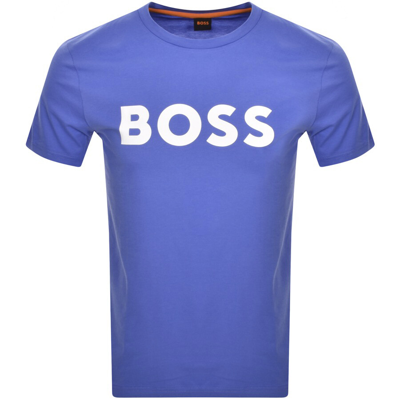 Boss Casual Boss Thinking 1 Logo T Shirt Purple
