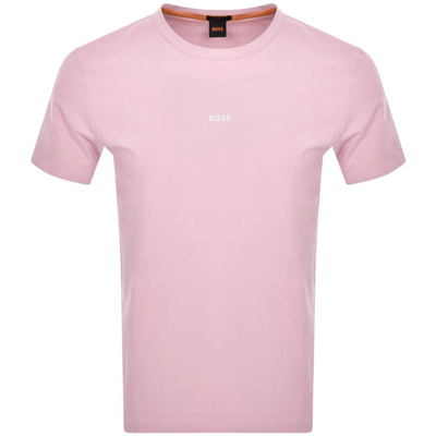Boss Casual Boss Tchup Logo T Shirt Pink