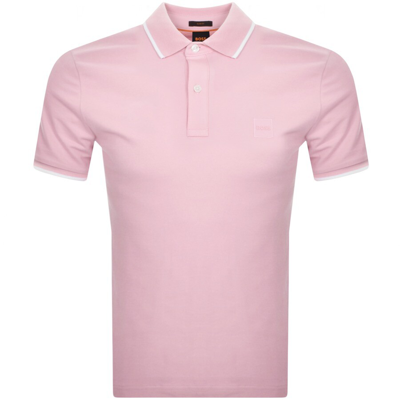 Boss Casual Boss Passertip Polo T Shirt Pink