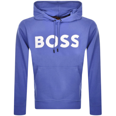 Boss Casual Boss We Basic Logo Hoodie Purple