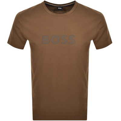 Boss Business Boss Logo T Shirt Brown
