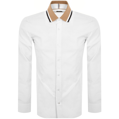 Boss Business Boss S Liam Polo 233 Long Sleeved Shirt White