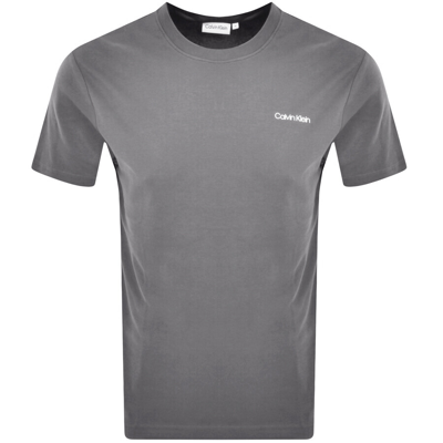 Calvin Klein Interlock T Shirt Grey