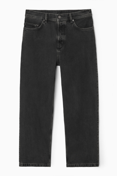 Cos Dome Jeans - Straight/ankle Length In Black