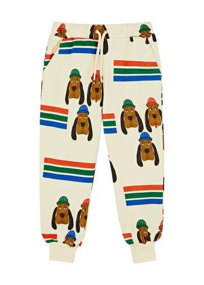 Mini Rodini Bloodhound Cotton Jersey Sweatpants In Multi