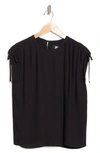 DKNY DKNY EXTENDED TIE SHOULDER PLEATED TOP