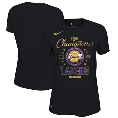 Nike Los Angeles Lakers Champions  Women's Nba Locker Room T-shirt In Black