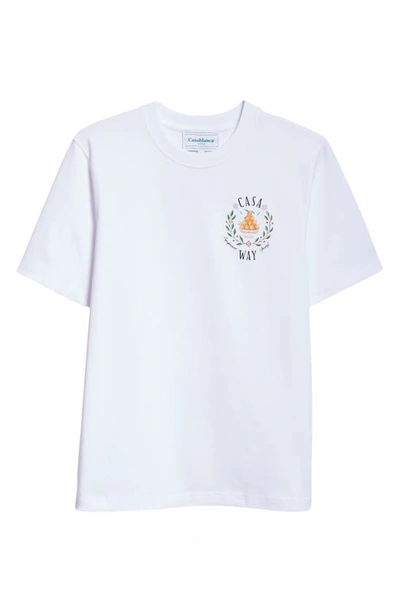 Casablanca Casa Way Organic Cotton T-shirt In White