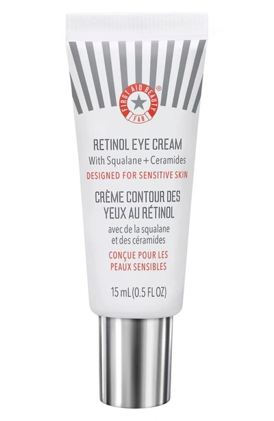 FIRST AID BEAUTY RETINOL EYE CREAM WITH SQUALANE + CERAMIDES, 0.5 OZ