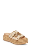 DOLCE VITA WANIKA JUTE PLATFORM SLIDE SANDAL