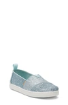 Toms Kids' Nora Mary Jane Flat In Light/ Pastel Green