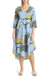 MASAI COPENHAGEN MASAI COPENHAGEN NORA PRINT LONG SLEEVE A-LINE DRESS