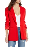 ENDLESS ROSE ENDLESS ROSE TAILORED SINGLE BUTTON BLAZER