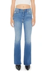Mother High Waisted Weekender Fray Jean In Read Between The Lines In Layover
