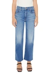 Shop Mother Lil' Zip Rambler Flood Jeans In Out Of The Blue