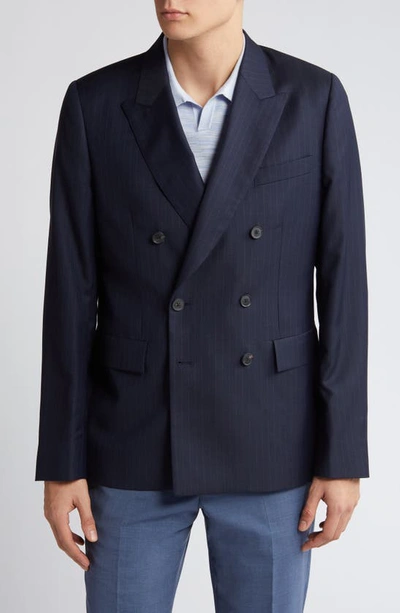 Paul Smith Gents Coat In Navy