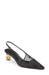 GIVENCHY G-CUBE POINTED TOE SLINGBACK PUMP