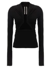 Rick Owens Cut-out Detail Sweater In Black