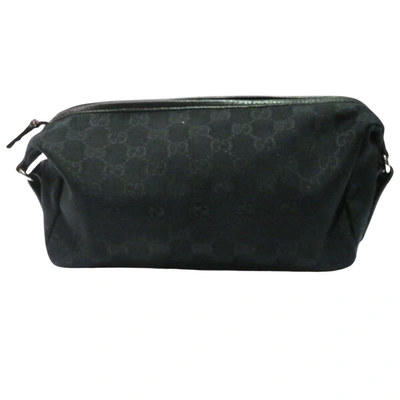 Gucci Black Canvas Clutch Bag ()