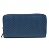 GUCCI GUCCI DIAMANTE BLUE LEATHER WALLET  (PRE-OWNED)