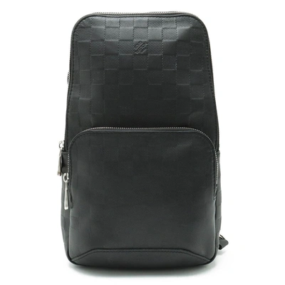Pre-owned Louis Vuitton Avenue Sling Black Canvas Shoulder Bag ()