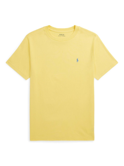 Ralph Lauren Kids' T-shirt With Logo In Yellow & Orange