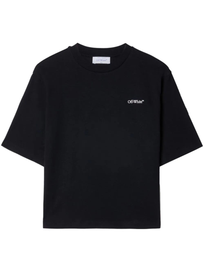 Alexander Mcqueen Off-white Scratch Arrow T-shirt In Black