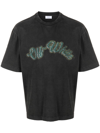 Off-white Bacchus Skate Cotton Graphic T-shirt In Black