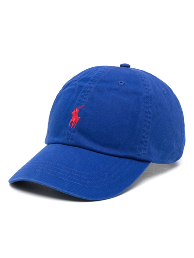 Polo Ralph Lauren Logo-embroidered Cotton-twill Baseball Cap In Blue