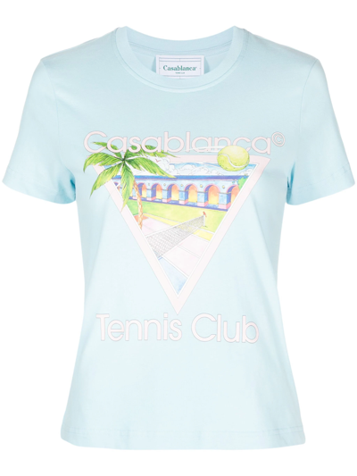 Casablanca T-shirt In Light Blue