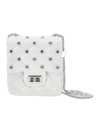 Monnalisa Pvc Bag With Rhinestones In White