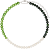 VEERT MULTICOLOR 'THE CHUNK MULTI GREEN FRESHWATER PEARL' NECKLACE
