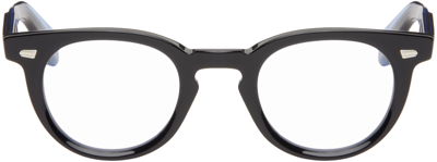 Cutler And Gross Black & Blue 1405 Round Glasses In Black On Olive