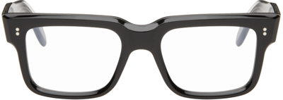 Cutler And Gross Black 1403 Square Glasses In Black On Crystal