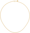 TOM WOOD GOLD CURB CHAIN SLIM NECKLACE
