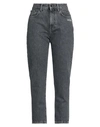 Off-white Woman Jeans Lead Size 31 Cotton, Polyester In Grey