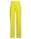 Kangra Woman Pants Yellow Size 4 Viscose, Polyester