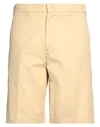 Costumein Man Shorts & Bermuda Shorts Beige Size 38 Cotton