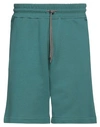Vivienne Westwood Man Shorts & Bermuda Shorts Deep Jade Size L Cotton In Green