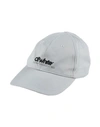 Off-white Man Hat Light Grey Size Onesize Cotton, Elastane In Grey