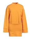 Attico The  Woman Mini Dress Mandarin Size 4 Cotton, Elastane In Mandarin