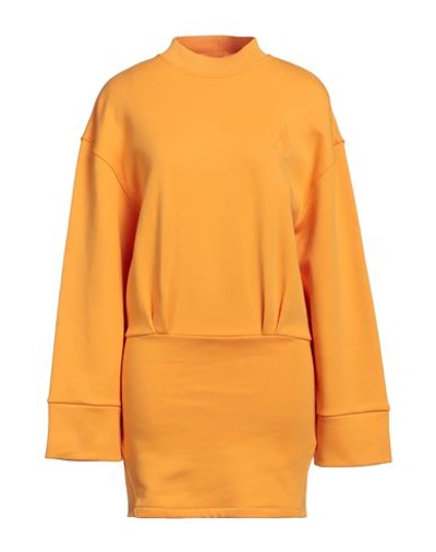 Attico The  Woman Mini Dress Mandarin Size 2 Cotton, Elastane