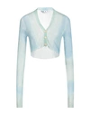 Off-white Woman Cardigan Sky Blue Size 6 Polyamide, Polyester In Blue And Green