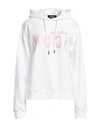 Dsquared2 Woman Sweatshirt White Size L Cotton In White