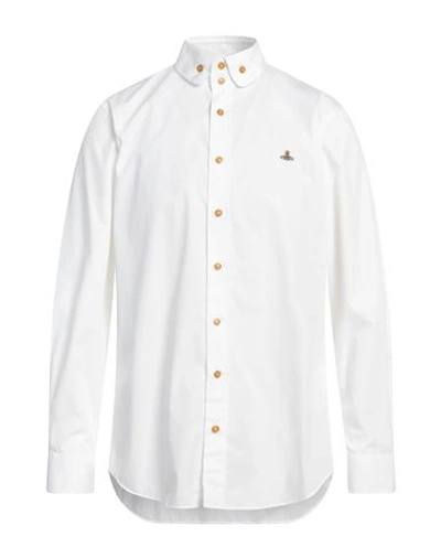 VIVIENNE WESTWOOD VIVIENNE WESTWOOD MAN SHIRT WHITE SIZE 38 COTTON