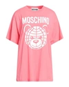 Moschino Woman T-shirt Pink Size L Organic Cotton