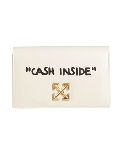 Off-white Woman Handbag Cream Size - Leather In White
