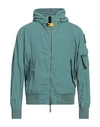 Parajumpers Man Jacket Turquoise Size Xxl Polyamide In Blue
